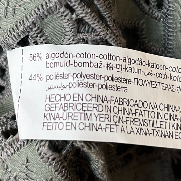 Zara Floral Patchwork Oversized Sleeveless Top Army Green Size Small - Picture 5 of 7